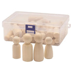 50Pcs Unfinished Wood Peg Dolls Kids Toys Wooden Peg doll Arts Craft Gift Premium Quality TheliCraft