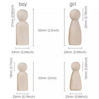 50Pcs Unfinished Wood Peg Dolls Kids Toys Wooden Peg doll Arts Craft Gift Premium Quality TheliCraft