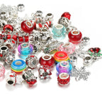 63pcs Christmas Gift DIY Bracelets Jewelry Kit Kids Gift Charm Crystal Pendant Seed Beads For Bracelet Making TheliCraft