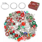63pcs Christmas Gift DIY Bracelets Jewelry Kit Kids Gift Charm Crystal Pendant Seed Beads For Bracelet Making TheliCraft