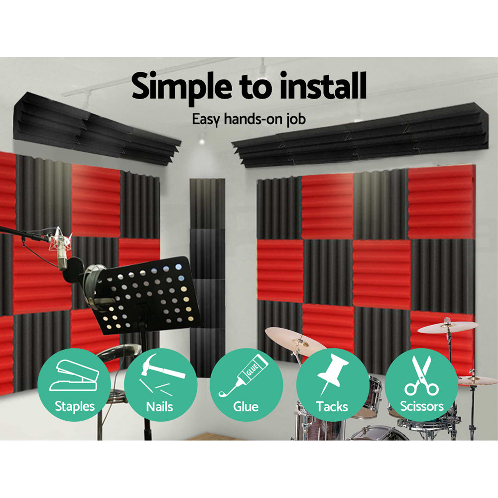 Alpha 20pcs Studio Acoustic Foam Corner Bass Trap Sound Absorption Treatment