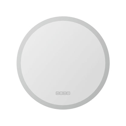 Embellir Bluetooth LED Wall Mirror With Light 60CM Bathroom Decor Round Mirrors