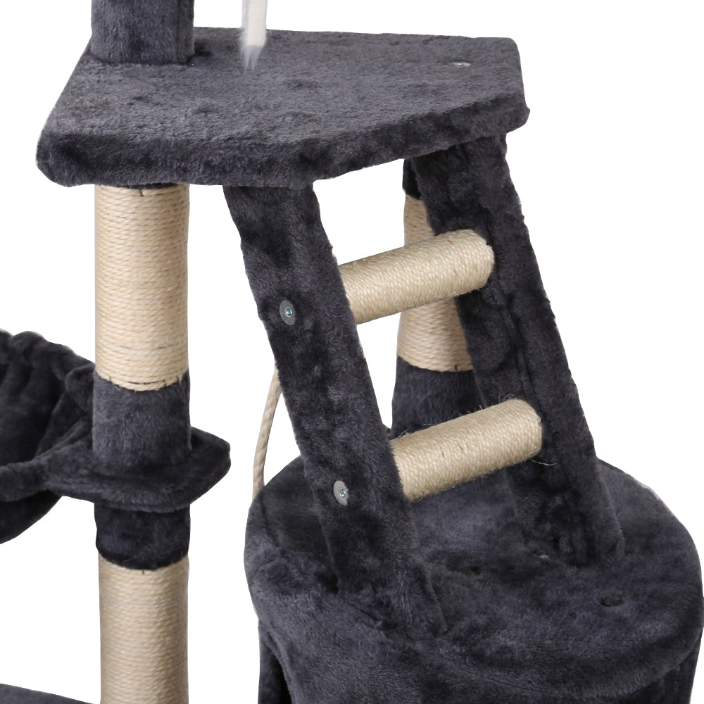 i.Pet Cat Tree 120cm Tower Scratching Post Scratcher Wood Condo House Bed Toys