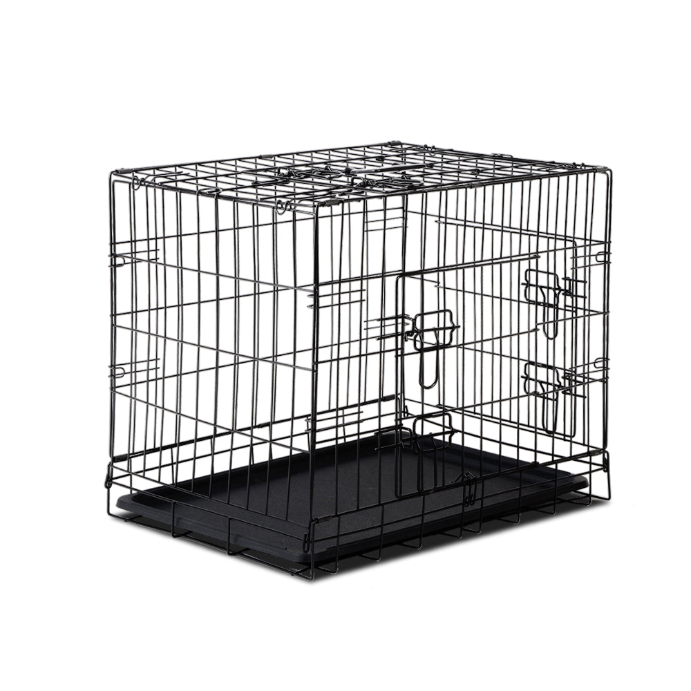 i.Pet Dog Cage 24inch Pet Cage - Black