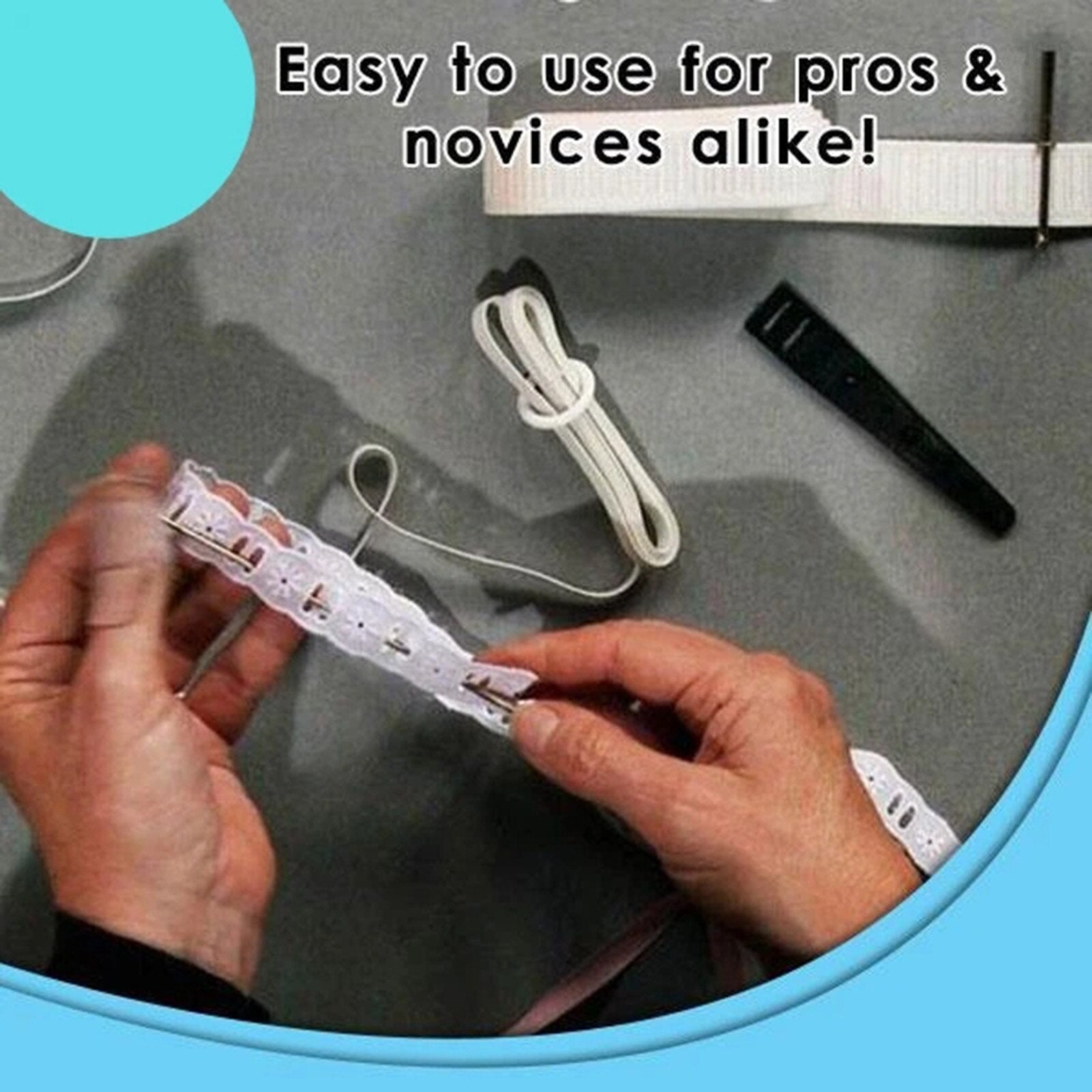 Hoodie String Replacement Elastic Threaders Elastic Band Tools Sewing Loop Turne TheliCraft