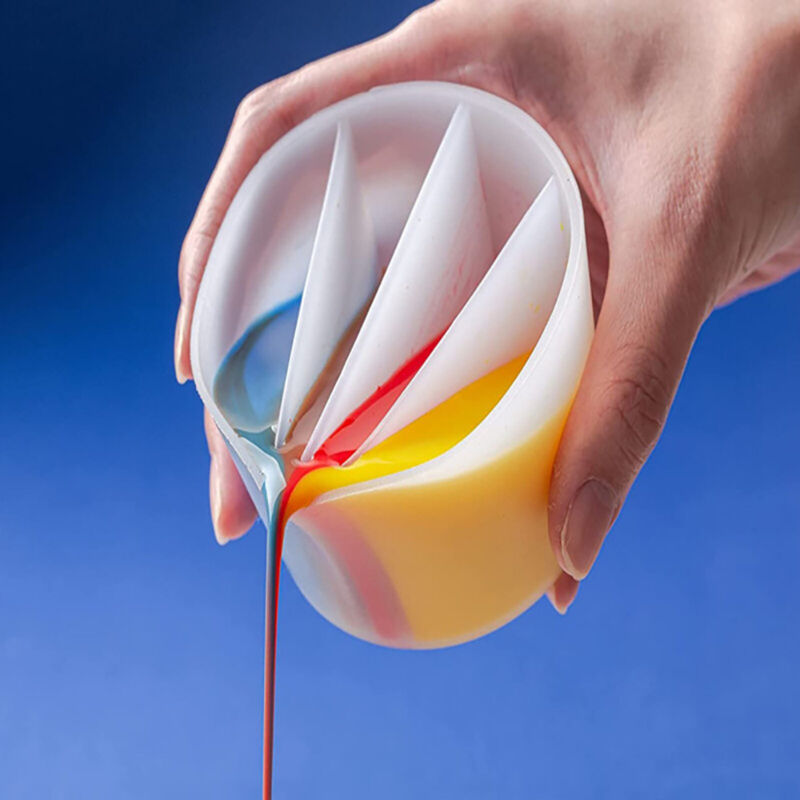 Silicone Color Mixing Measuring Cup UV Resin Epoxy Mold DIY Casting Jewelry Tool TheliCraft