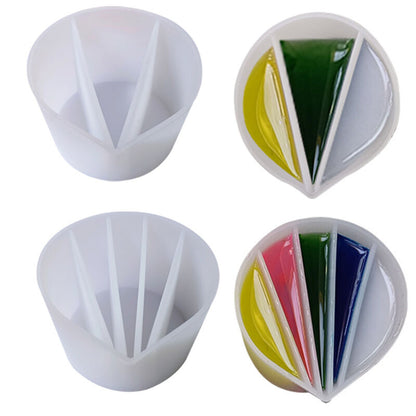 Silicone Color Mixing Measuring Cup UV Resin Epoxy Mold DIY Casting Jewelry Tool TheliCraft