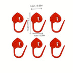 100 Pcs Heart Shape Colorful Small Pins Mini Button Plastic Positioning Knitting Mark Hand DIY Marking Crocheting Tools TheliCraft