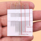 16pcs Premium Needles Set with Wooden Barrel box for Household Hand Sewing Embroidered Craft TheliCraft