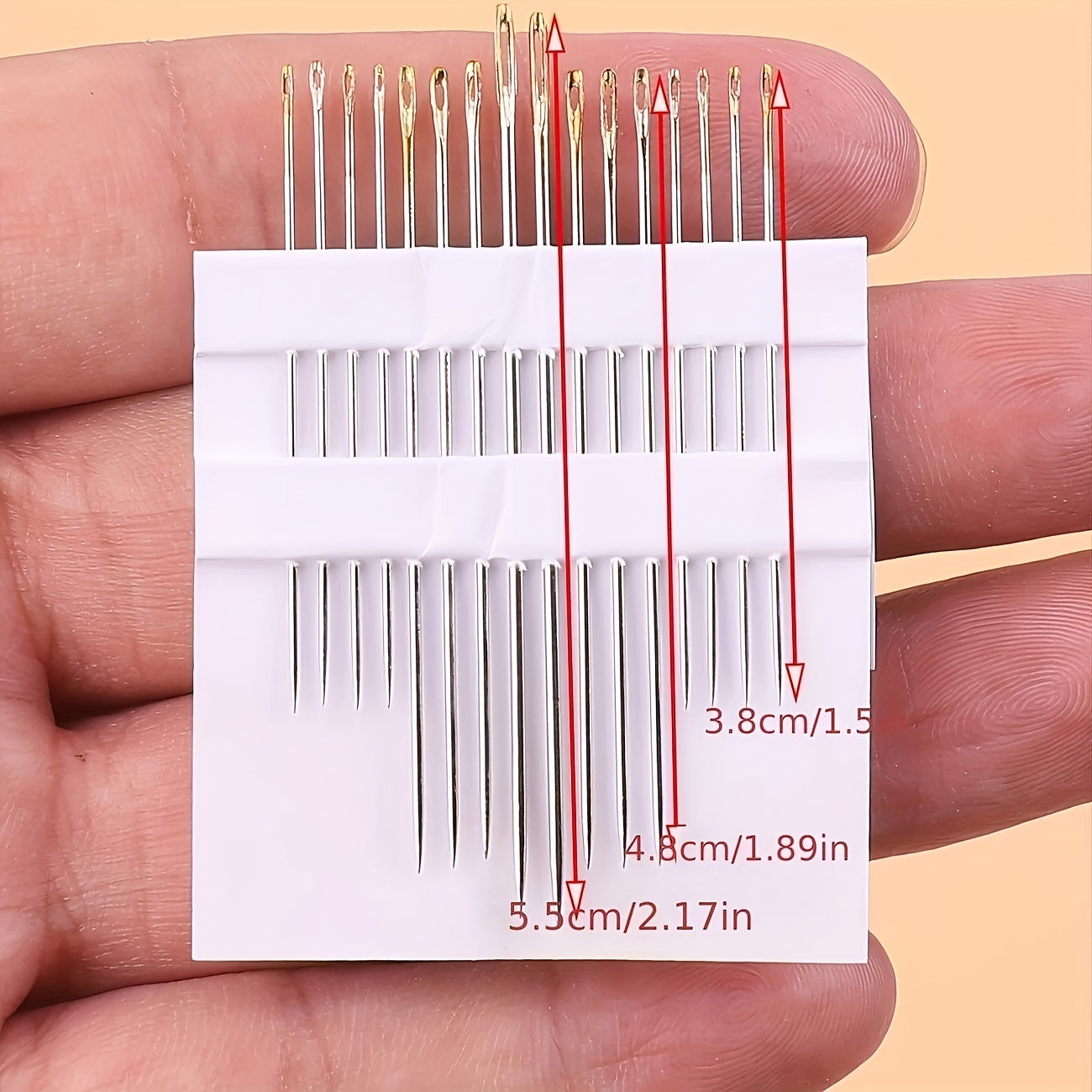 16pcs Premium Needles Set with Wooden Barrel box for Household Hand Sewing Embroidered Craft TheliCraft