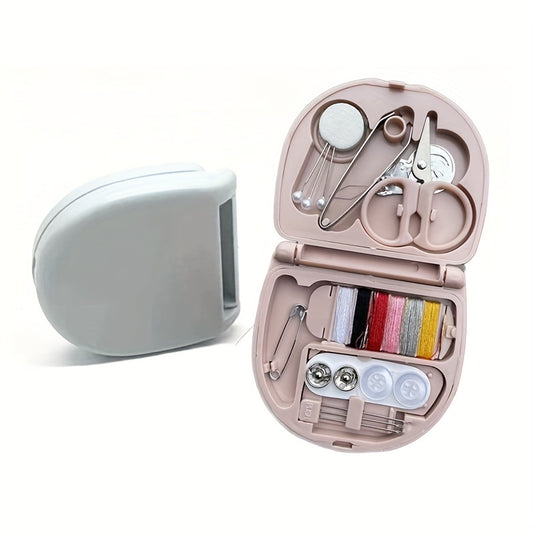 1pc Mini Portable Small Sewing Box Travel Household Sewing Kit Thread Scissors Needles Pins TheliCraft