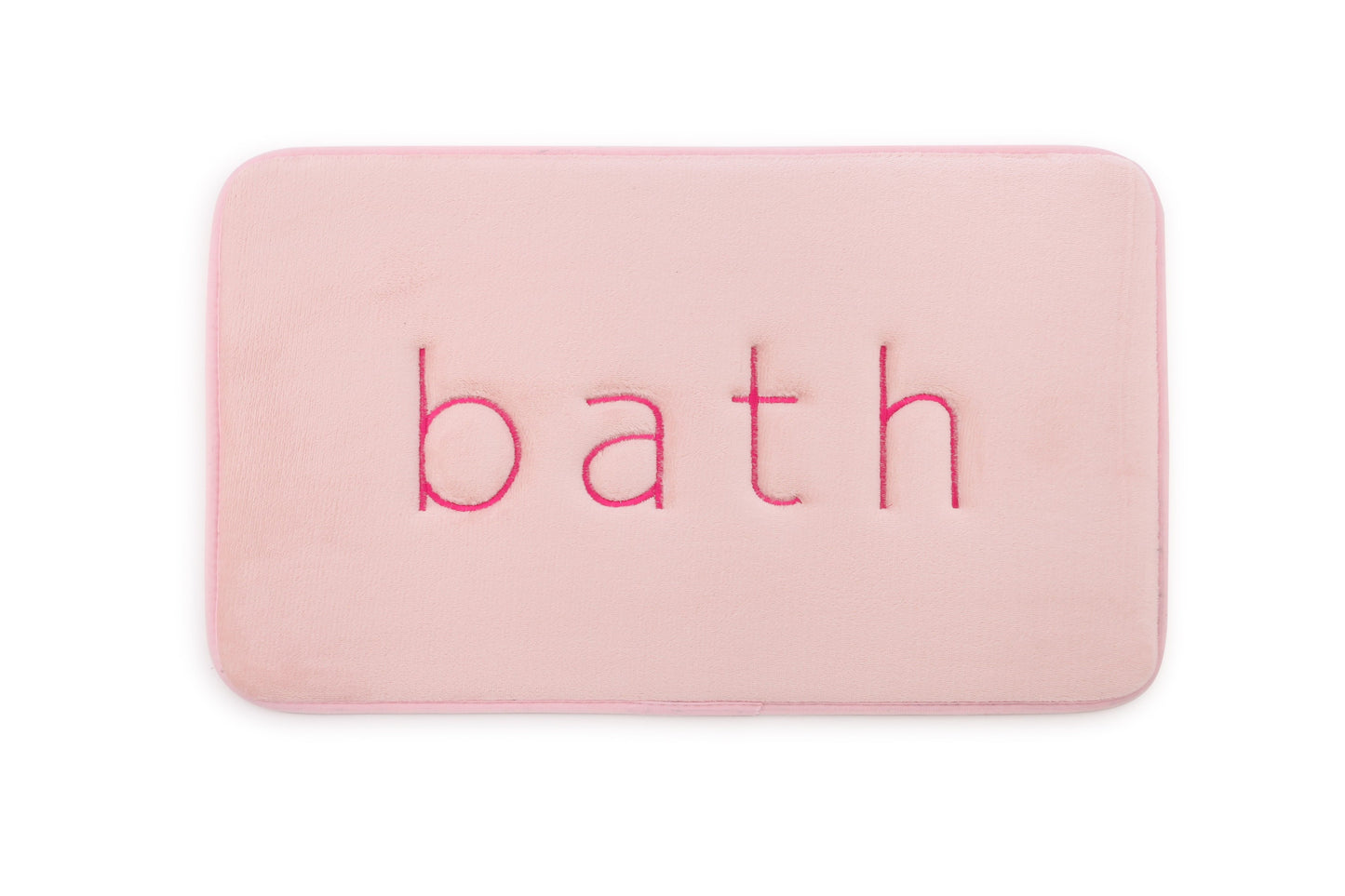 Extra Thick Memory Foam & Super Comfort Bath Rug Mat for Bathroom (60 x 40 cm, Pink)