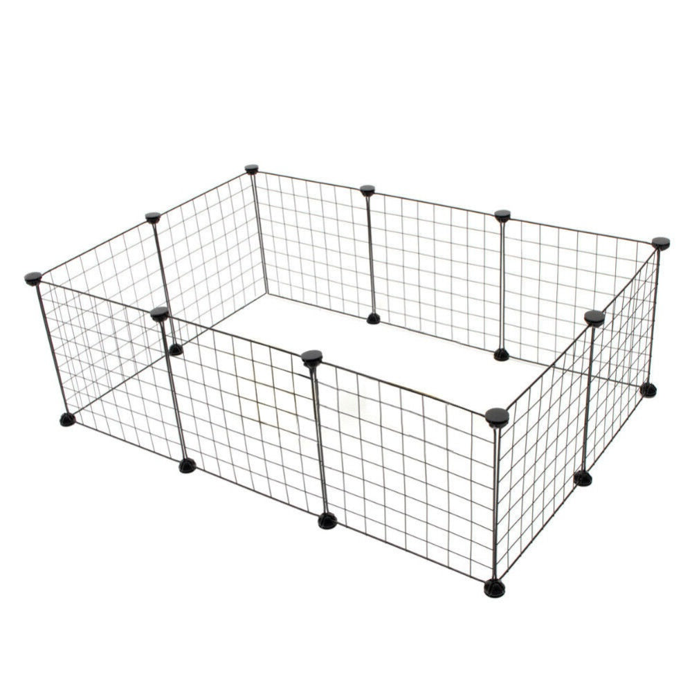 Floofi Small Pet Playpen (Black) FI-PP-103-JY