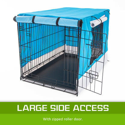 Paw Mate Blue Cage Cover Enclosure for Wire Dog Cage Crate 48in