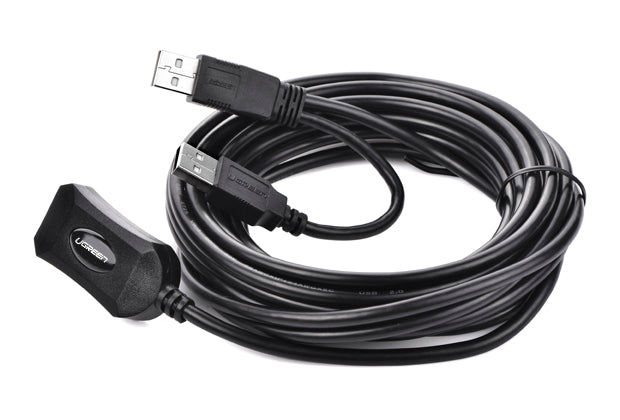 UGREEN USB 2.0 Active Extension Cable 10M with USB Power 5M (20214)