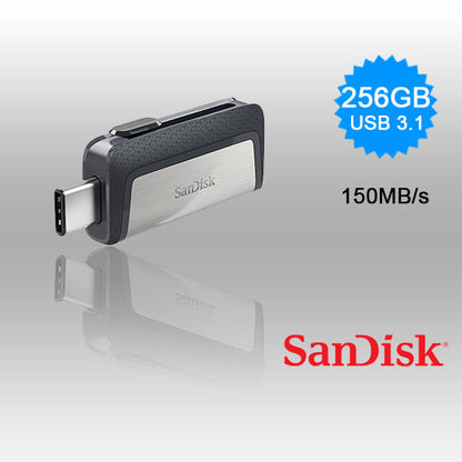 SanDisk 256GB Dual USB 3.1 Type-C Flash Drive -SDDDC2-256G