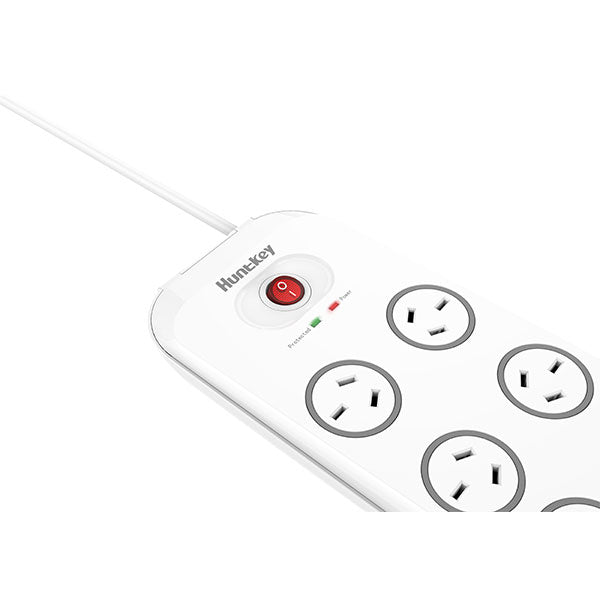 Huntkey Power Board (SAC807) with 8 sockets and 4 USB charging port and surge protection (total 4.0A)