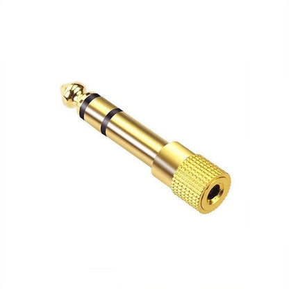 3.5mm Stereo Female to 6.35mm Male Stereo Audio Jack Adapter for Aux Cable Guitar Amplifier Headphone