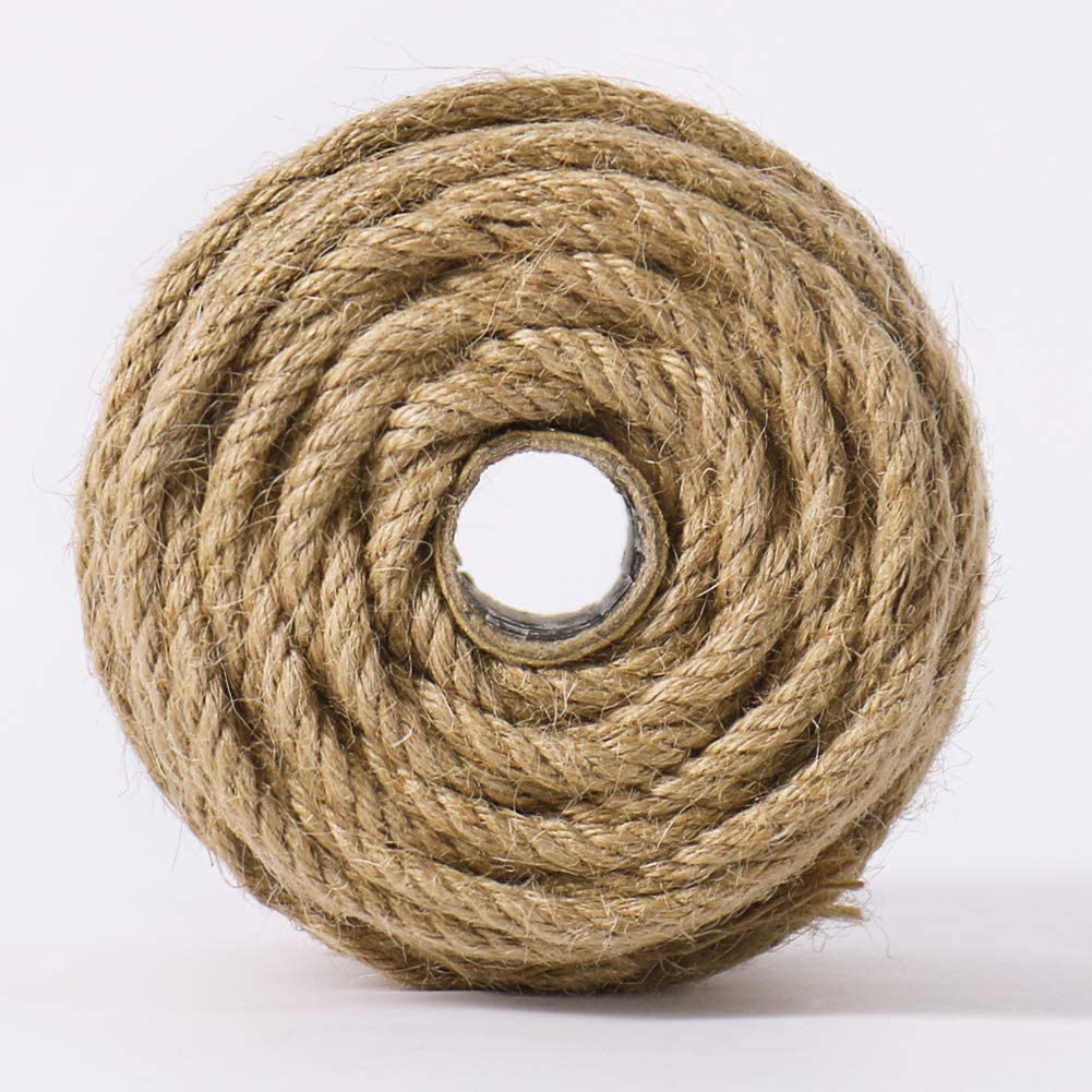 100m Sisal 5mm Rope Natural Twine Cord Thick Jute Hemp Manila Crafting Home Decor