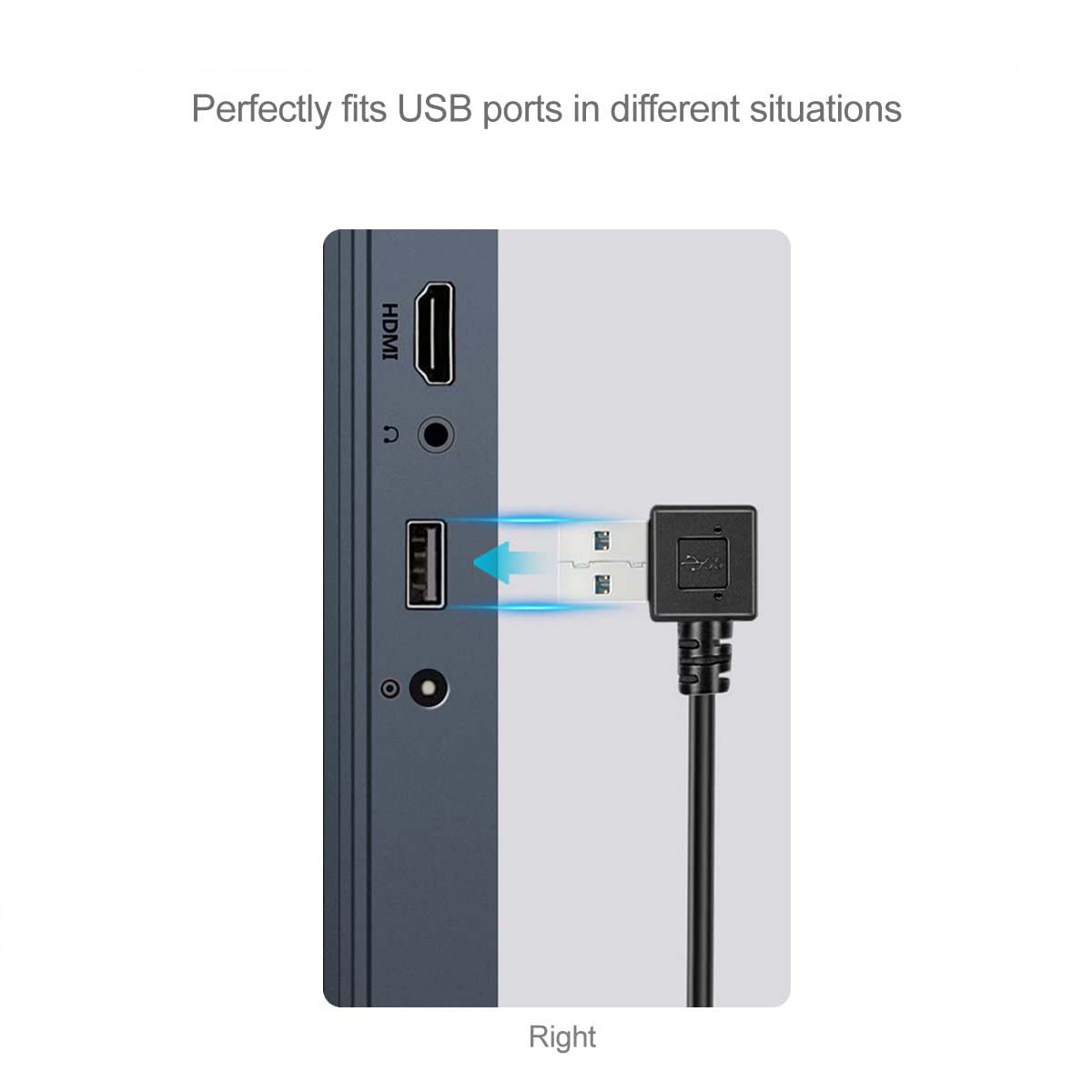 USB 3.0 Angle Male to Female Extension Cable Convertor Adapter Extender Cord Right Angle