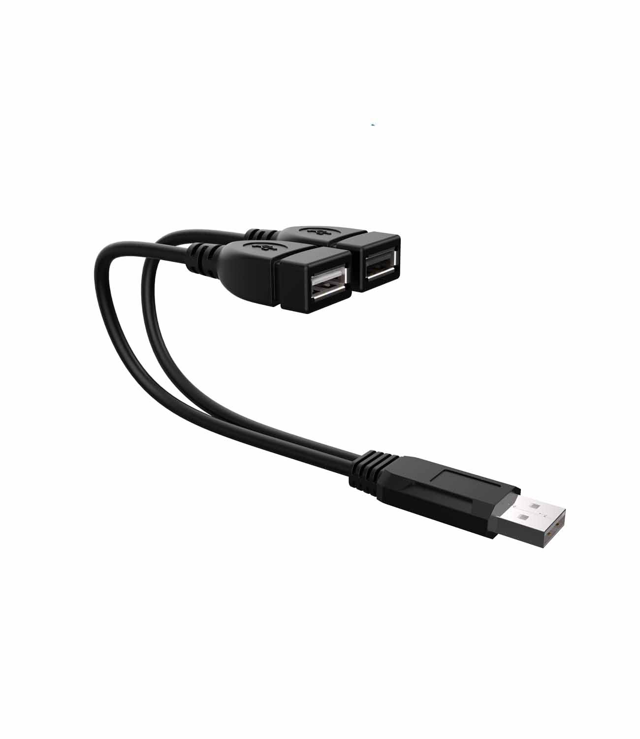 USB Splitter 1 Male to 2 Female USB Extension Cable Connectors USB 2.0 Male to Dual USB Female Splitter