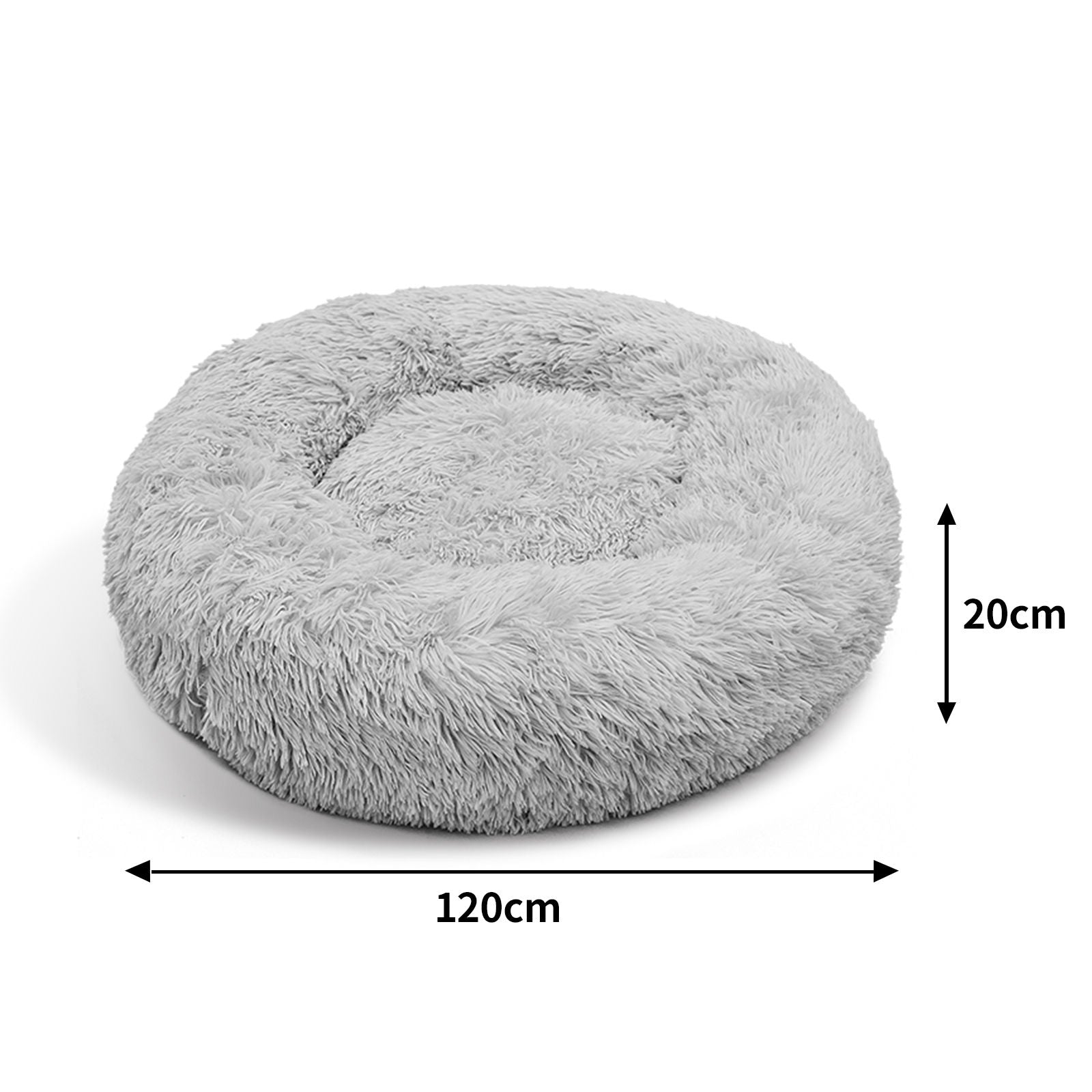 Pawfriends Pet Dog Bedding Warm Plush Round Comfortable Nest Comfy Sleep Kennel XXL