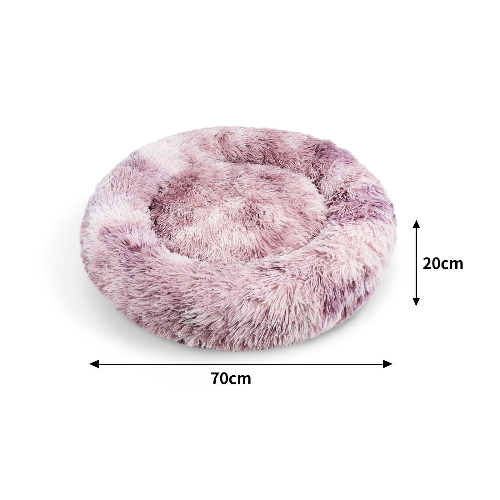 Pawfriends Dog Pet Cat Calming Bed Beds Large Mat Comfy Puppy Fluffy Donut Cushion Plush 70