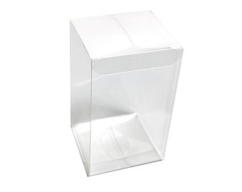 10 Pack of Large Plastic 22x14.5cm Rectangle Cube Box - Exhibition Gift Product Showcase Clear Plastic Shop Display Storage Packaging Box