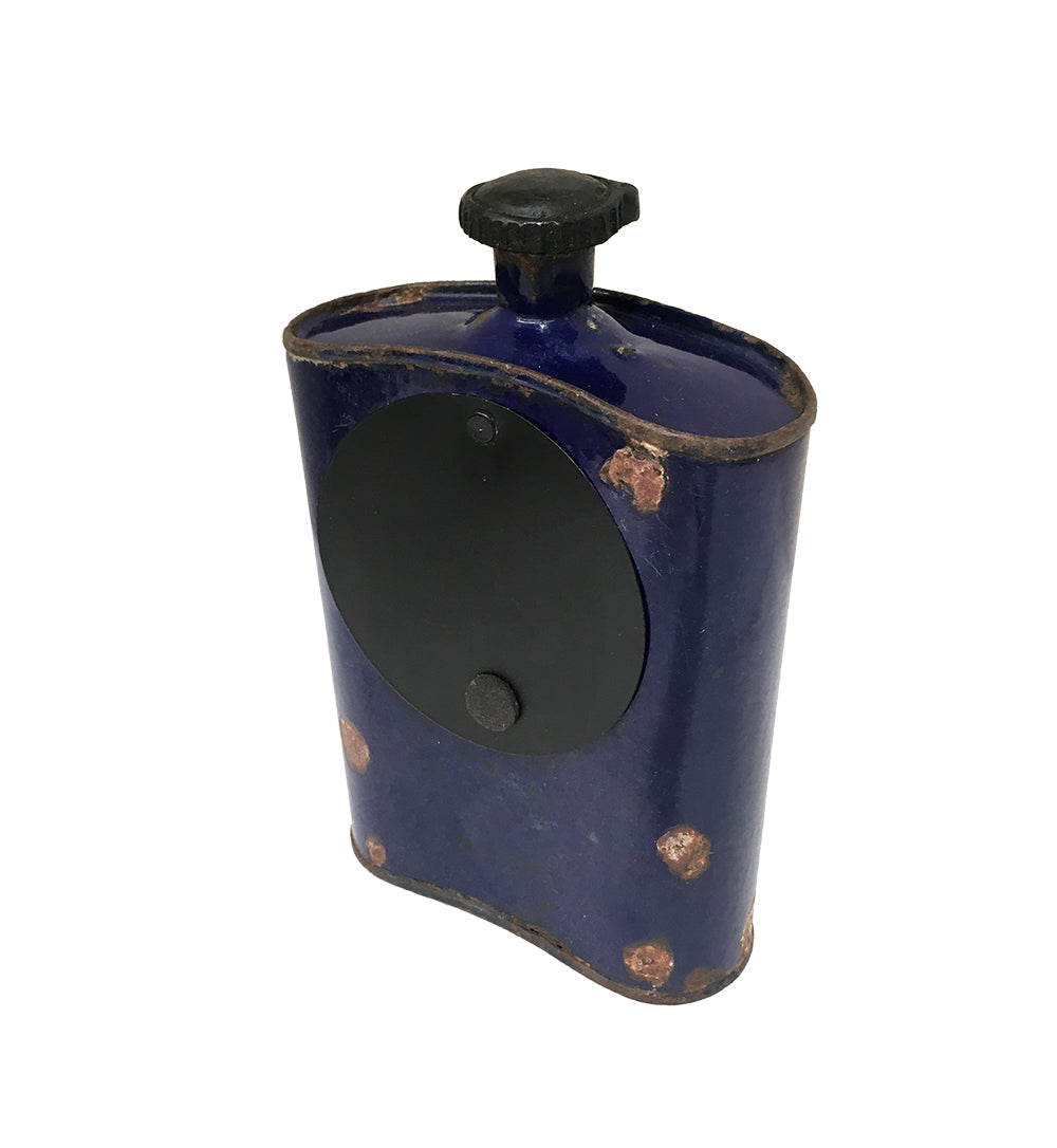 Table Clock - Old Iron Drinking Flask