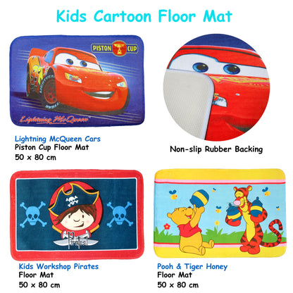 Kids Floor Mat Lightning McQueen Cars Piston Cup